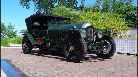 1926 Bentley Tourer in Green & 3-4 ½ Litre Engine Sound & Ride on My Car Story with Lou Costabile