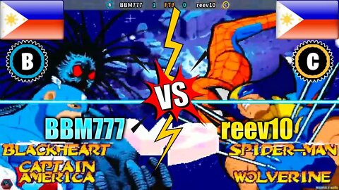 Marvel Super Heroes vs. Street Fighter (BBM777 Vs. reev10) [Philippines Vs. Philippines]