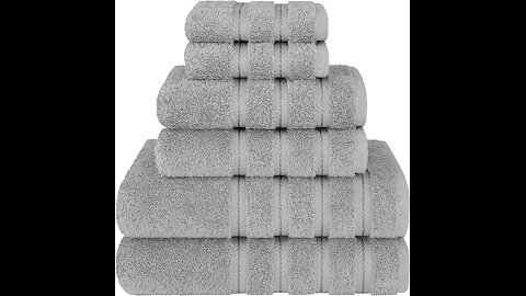 American Soft Linen Luxury 6 Piece Towel Set, Towels for Bathroom, Soft Linen Home & Kitchen
