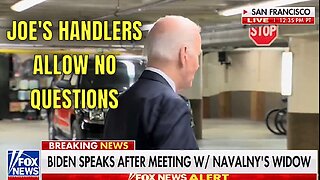 Biden takes NO QUESTIONS after comment on meeting with Navalny's widow — quickly SHUFFLES AWAY