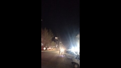 Night View of Circular Road D I Khan