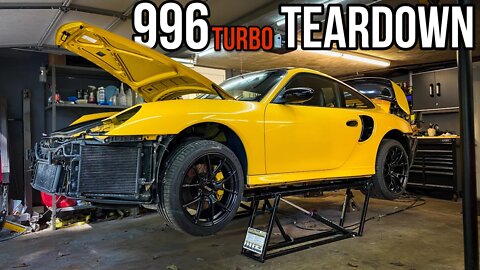 Cheap & Trashed Porsche 996 Turbo Build - Tearing it all Apart