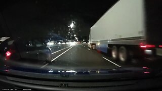 Dangerous Lane Change On Highway