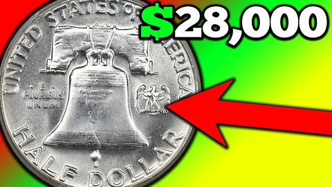 1963 Silver Franklin Half Dollar Coins Worth Money!