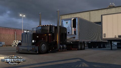 ATS Gameplay | Peterbilt Custom 379 | Billings MT to Bozeman MT | Fertilizer 31,680lb