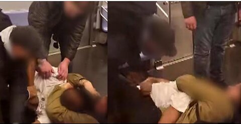 NYC subway choke; what you are not being told | full video of NYC subway choke