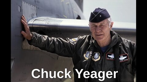 Chuck Yeager in a F 15 Eagle at 89