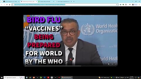 Alert: H5N1 the next Bill Gates Pandemic - Video PROOF Below