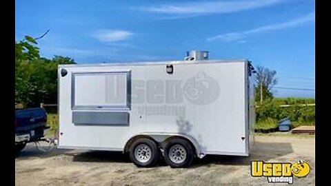 Custom Built 2020 - 7' x 16' Kitchen Food Concession Trailer for Sale in Rhode Island