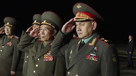 The Russian defense minister Sergei Shoigu arrived in North Korea