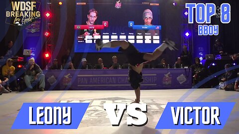 BBOY LEONY VS BBOY VICTOR | TOP 8 | WDSF PAN AMERICAN BREAKING CHILE 2023