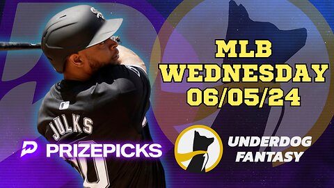 ⚾️✅ #PRIZEPICKS | #UNDERDOGFANTASY BEST PICKS FOR #MLB WEDNESDAY | 06/05/24 | #BASEBALL | TODAY