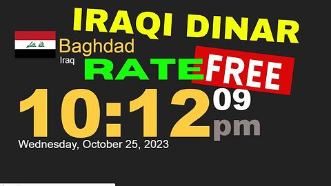 Dinar Rate FREE To Rise