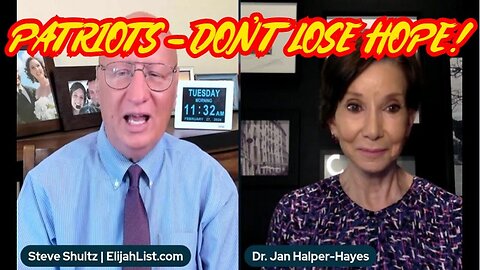 DR. JAN HALPER-HAYES huge intel: PATRIOTS - DON’T LOSE HOPE!