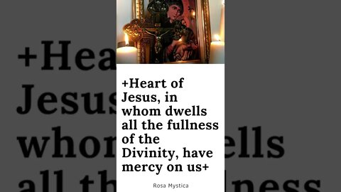 Heart of Jesus, in whom dwells all the fullness of the Divinity, have mercy on us #SHORTS