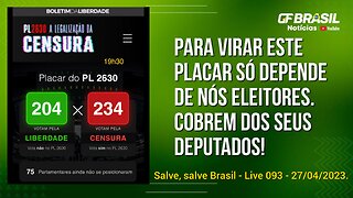GF BRASIL Notícias - atualizações das 21h - quinta-feira patriótica - Live 093 - 27/04/2023!
