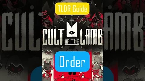ORDER - Beat Leshy without taking damage - TLDR Guide - Cult of the Lamb