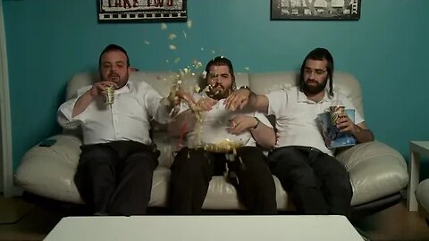 Hasidic ad || A scandalous sight: are they sitting in front of the forbidden television??!!