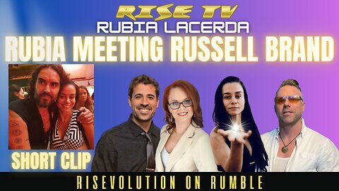 RUBIA MEETING RUSSELL BRAND W/ RUBIA LACERDA