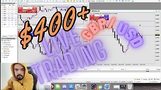 Live Forex Trading (GPB/USD) $400+ Profit