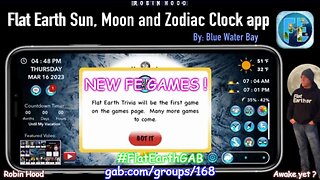 NEW FE GAMES for Flat Earth Sun, Moon & Zodiac Clock app