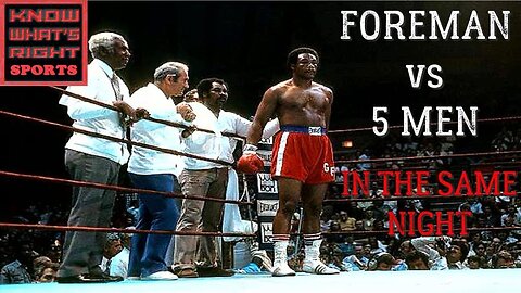 A Night George Foreman Fought 5 Men | KNOCKOUT Fight Highlights