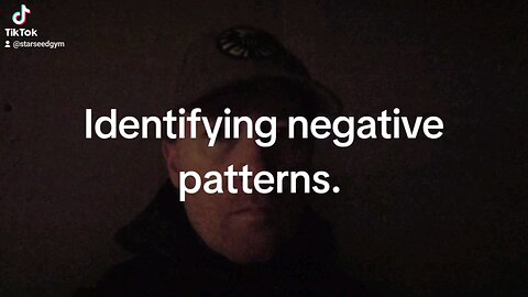 Identifying negative patterns.