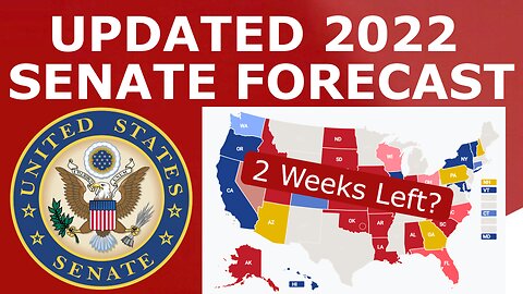 Updated 2022 Senate Map Prediction (October 25, 2022)