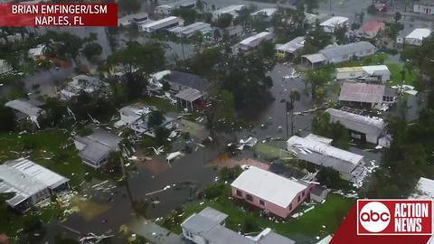 Drone Footage Shows Aftermath Of Hurricane Irma In Naples, Florida