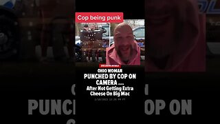 Cop being punk punches lady #shorts