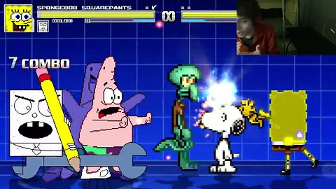 SpongeBob SquarePants Characters (SpongeBob, Squidward, And Patrick) VS Snoopy The Dog In A Battle