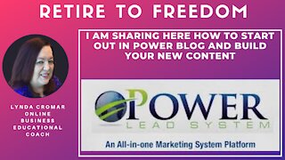 I Am Sharing Here How To Start Out In Power Blog And Build Your New Content