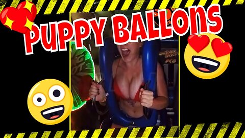 Puppy Ballons with Slingshot Girl Grace #short #restored