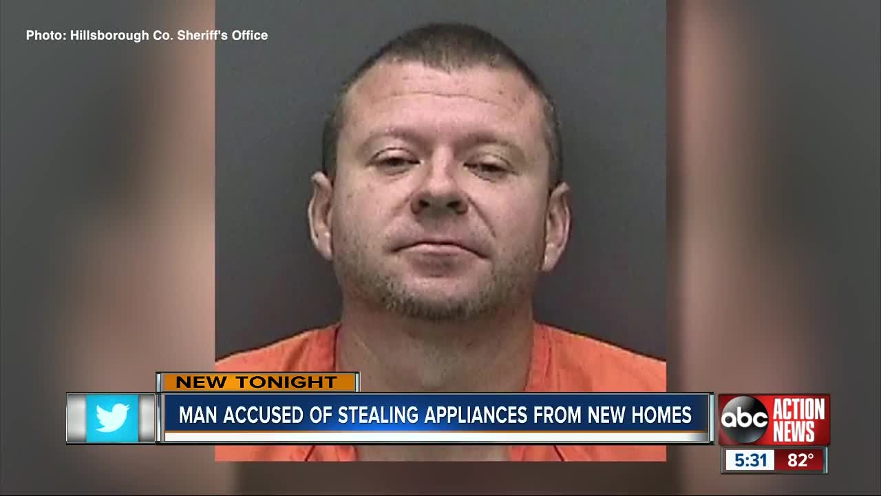 Hillsborough Co. deputies investigate 140 cases of appliances stolen out of new homes
