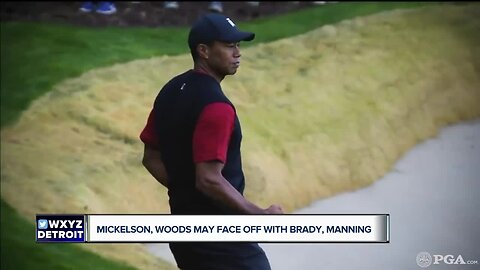 Phil Mickelson, Tiger Woods may face off on cable with Tom Brady, Peyton Mannin