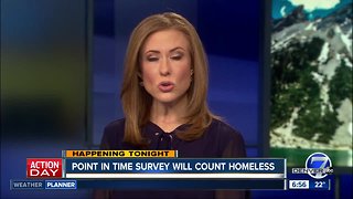 Point in Time survey tonight will count the homeless