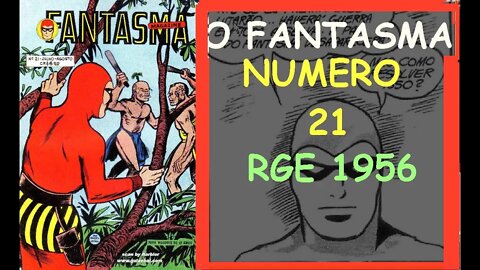 O FANTASMA NUMERU 21 RGE 1956 #gibi #comics #quadrinhos #hitorieta #museusogibi