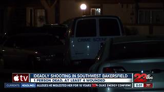 One man dead, four others wounded in southwest Bakersfield shooting