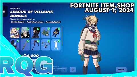 BOTH MHA AND ICON EMOTES ARE BACK! FORTNITE ITEM SHOP (August 1, 2024)