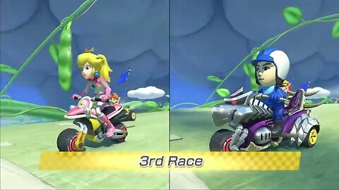 Playing with BB Mario Kart custom team races - 3 green shells vs 1 red shell