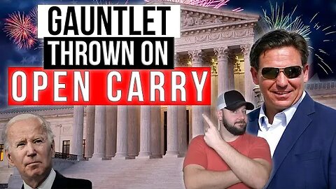 Governor DeSantis has fully SUPPORTED TRUE Constitutional Carry! Throws State Reps under bus…