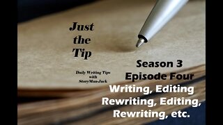 Just the Tip EP 4 Original Audio Fiction, Original Fiction, Writing Tips