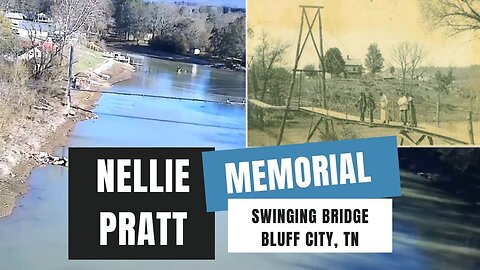 Roadside Attractions in NE Tennessee - Nellie Pratt Memorial Swinging Bridge