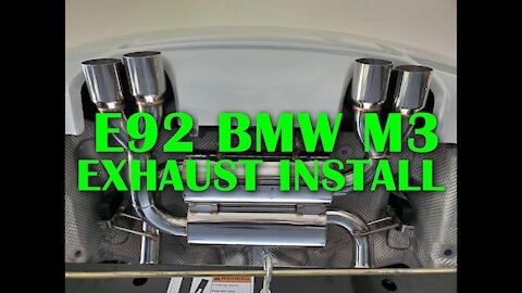 DIY: E92 BMW M3 - Exhaust Upgrade!