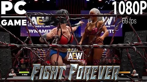 Wonder Woman vs. Jade Cargill! - AEW Fight Forever: Exploding Barbed Wire Death Match [60 FPS PC]