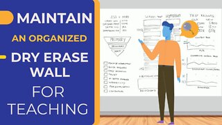 MAINTAIN AN ORGANIZED DRY ERASE WALL FOR TEACHING