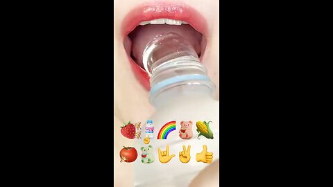 ASMR water jelly eating sounds #asmr #asmrsounds #satisying