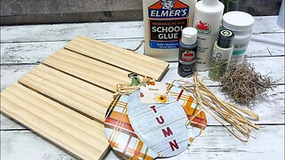 Fall Decor Using Crackle Paint Affect [ 1 Easy DIY ]￼