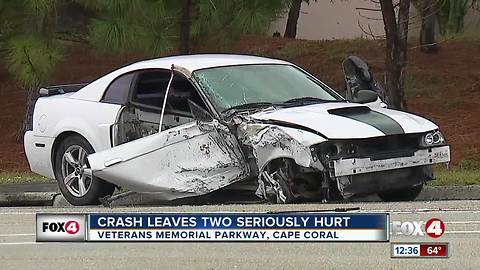 Two Drivers Seriously Injured After Car loses Traction in Cape Coral