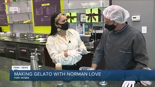 Gelato sundae at Norman Love Confections for National Ice Cream Month